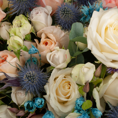 Букет в корзине Небесное лукошко