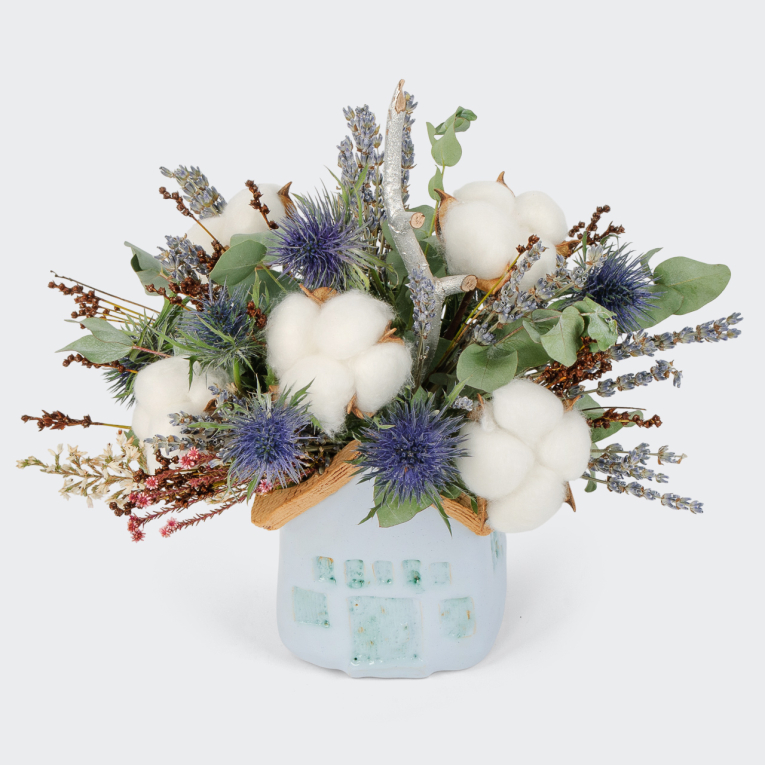 Цветы в кашпо Гнездышко для двоих