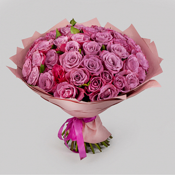 Букет из 51 розы Сияние аметиста