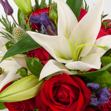 Букет в коробке Белая звезда