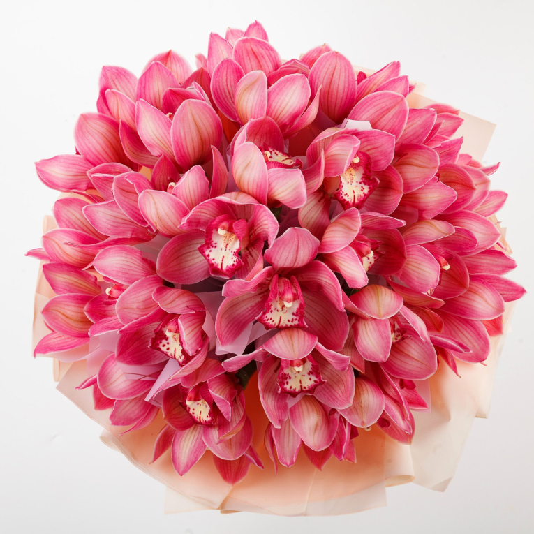 Букет из орхидей Клубничное мороженое