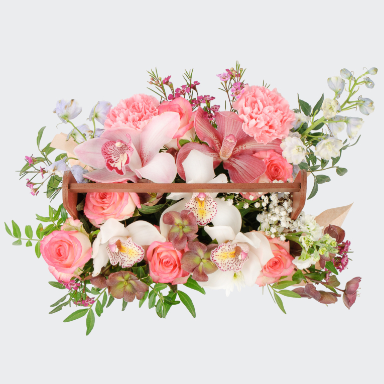 Букет в ящике Утренняя элегия