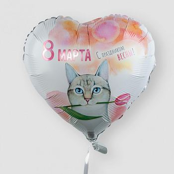 Воздушный шар «8 марта - С праздником весны!»