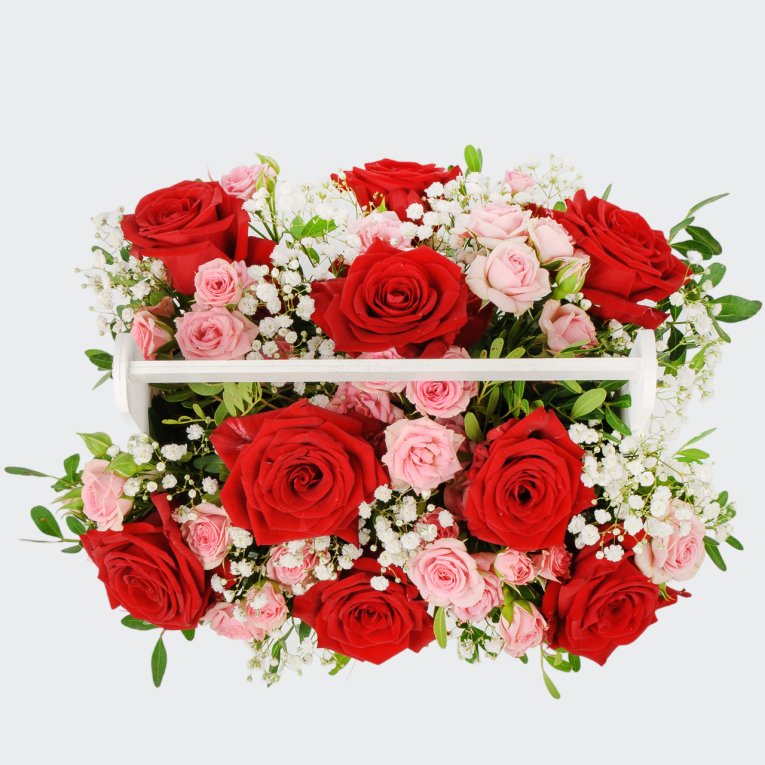 Букет в ящике Аромат женщины