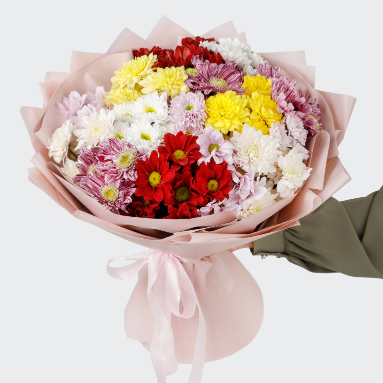 Букет хризантем Танец цветов