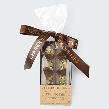 Шоколад темный Крафтовый микс с кунжутом и тыквенными семечками (50г)