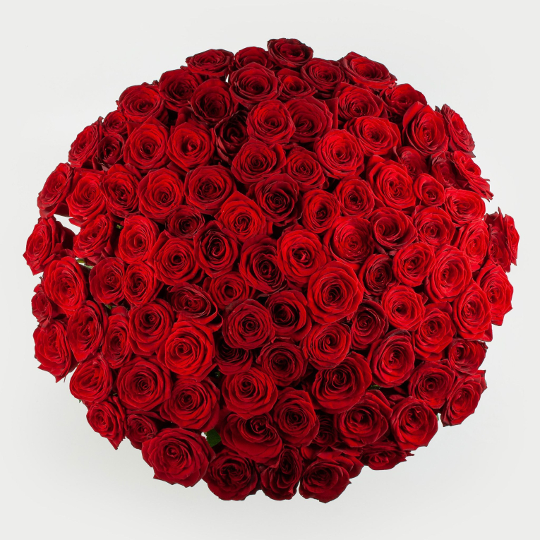 Букет из 101 розы Красная буква