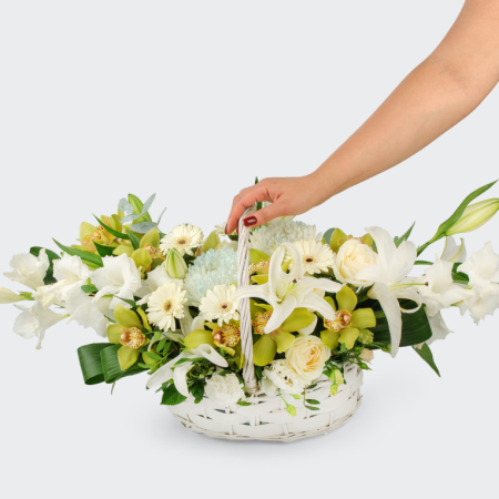 Букет в корзине Королевство полной луны