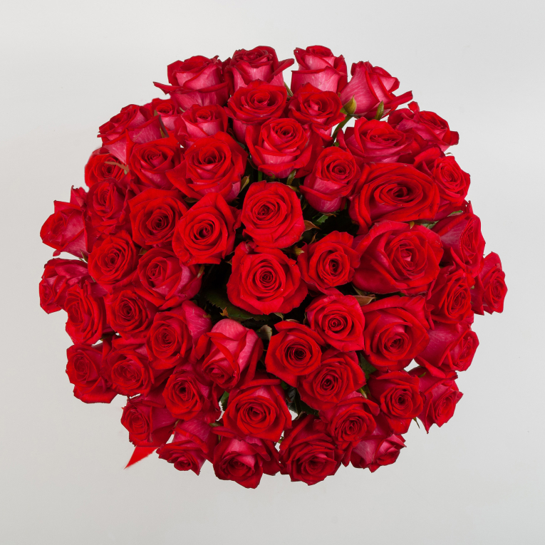 Букет из 51 розы Глаза в глаза