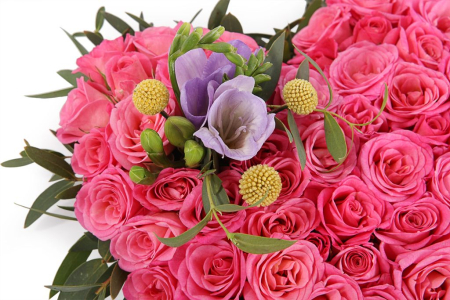 Букет Розовое сердце