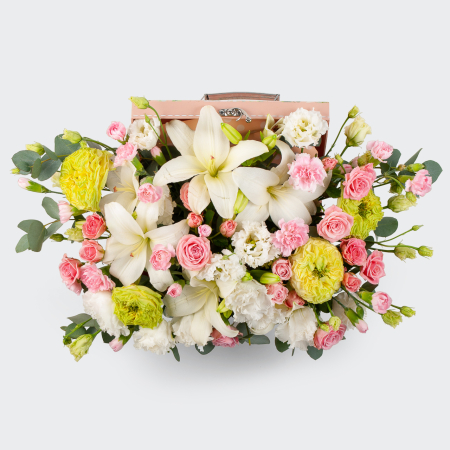 Букет в коробке Праздник в саду