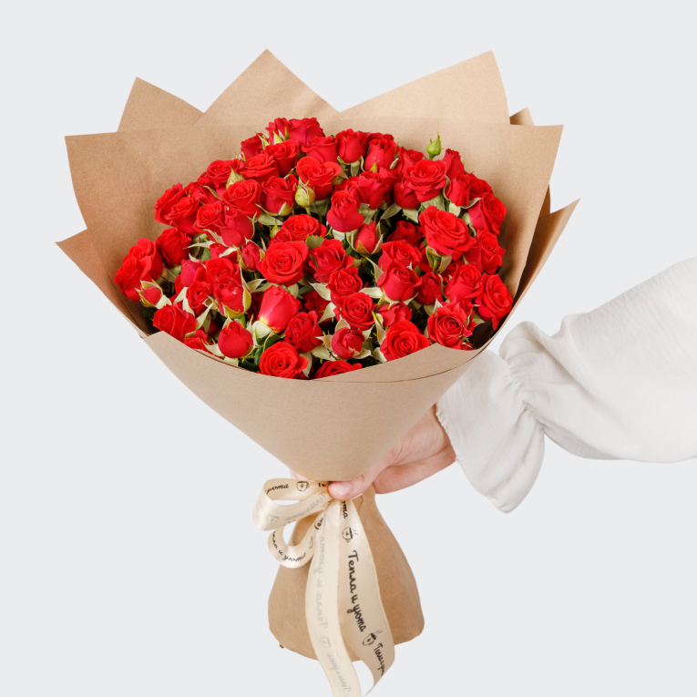 Букет 19 роз Закатный вальс