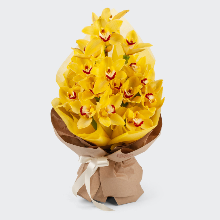 Букет из желтой орхидеи Тропиканка