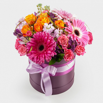 Букет в коробке Цветочная нимфа