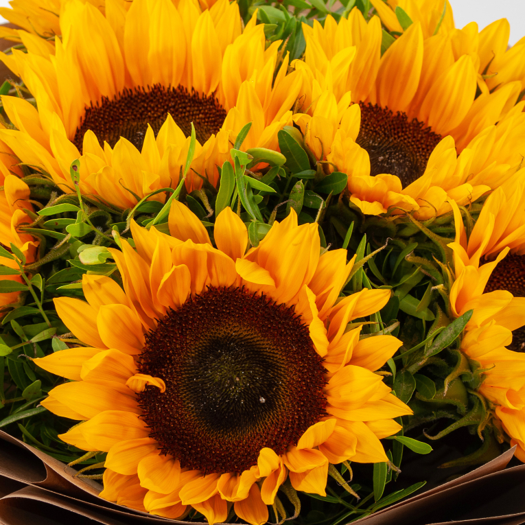 Букет с подсолнухами Солнечное лето