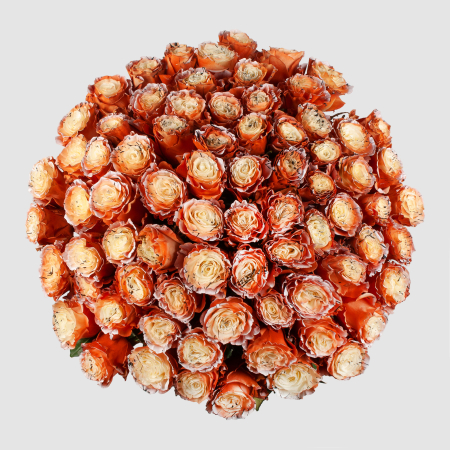 Букет 75 роз Золотые мгновения