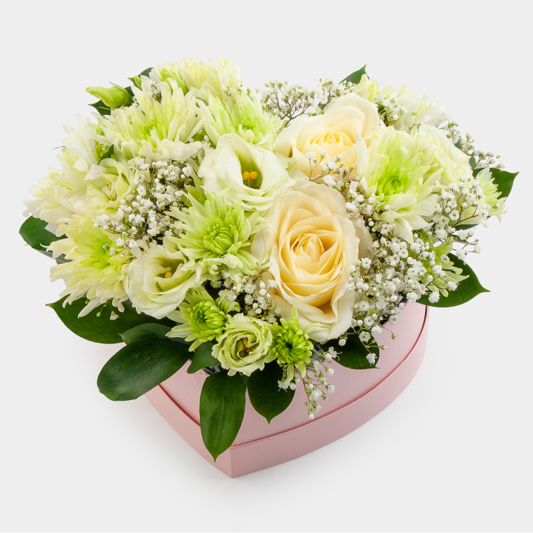 Букет в коробке Белая сказка