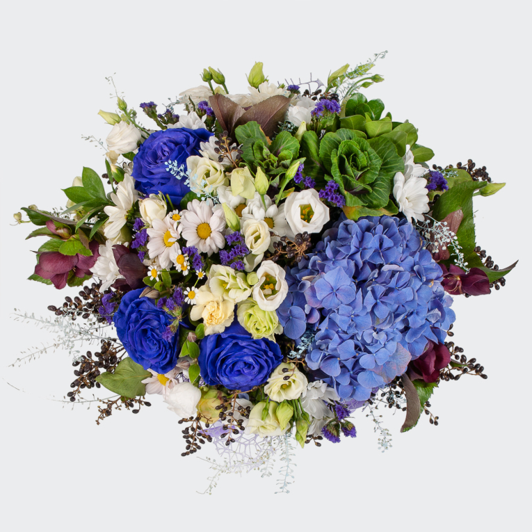 Букет в коробке Глаза цвета неба