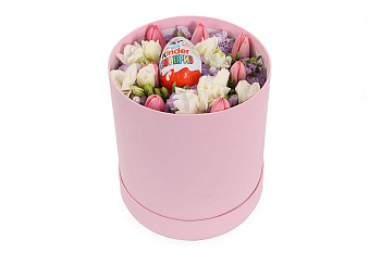 Букет Сладкое утро в шляпной коробке Букет Сладкое утро в шляпной коробке