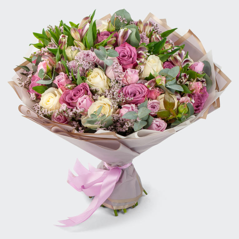 Букет Розовая туманность