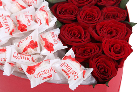 Букет Инь и ян в коробке