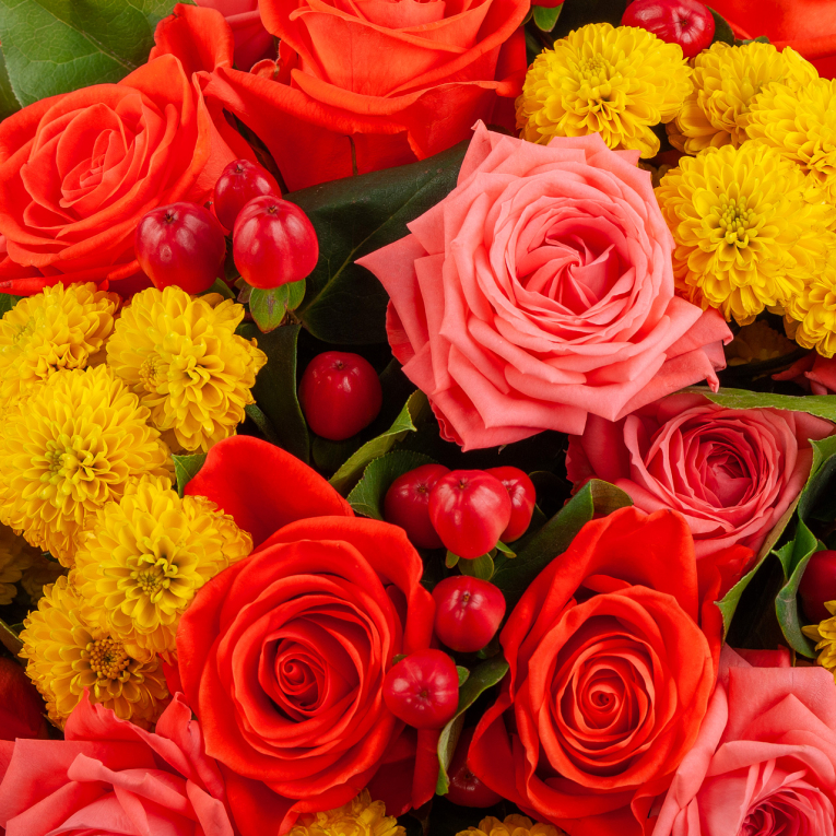 Букет Пестрый бархат