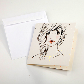 Открытка с конвертом «Будь собой!»