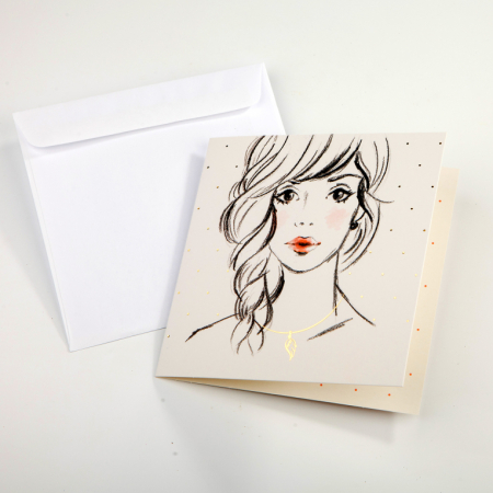 Открытка с конвертом «Будь собой!»