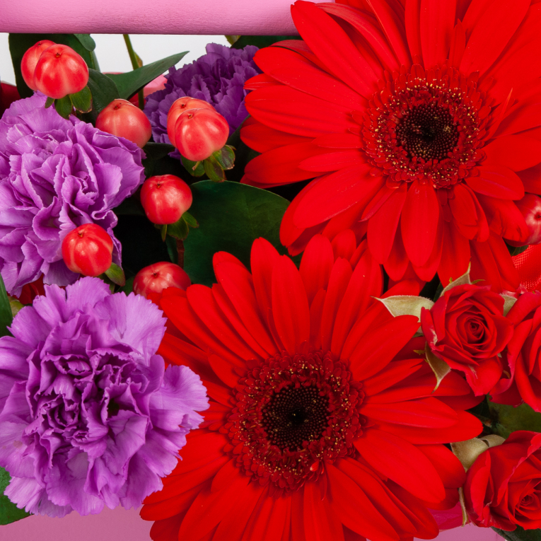 Букет в ящике Закатный миг