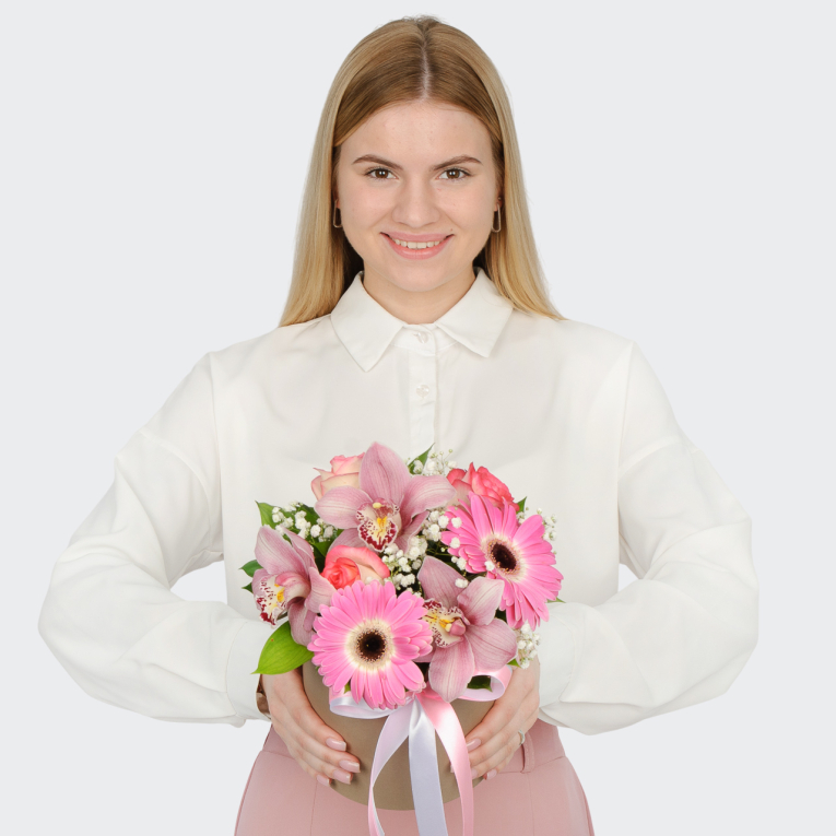 Букет в коробке Тайна лепестков