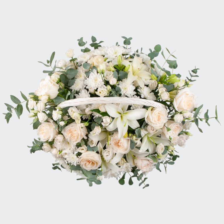 Букет в корзине Воздушные замки