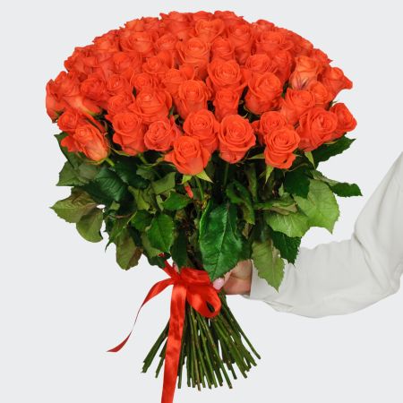 Букет 75 роз Вау