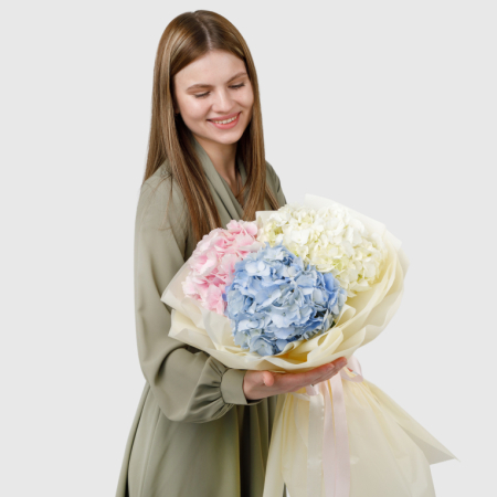 Букет гортензий Дорога к мечте