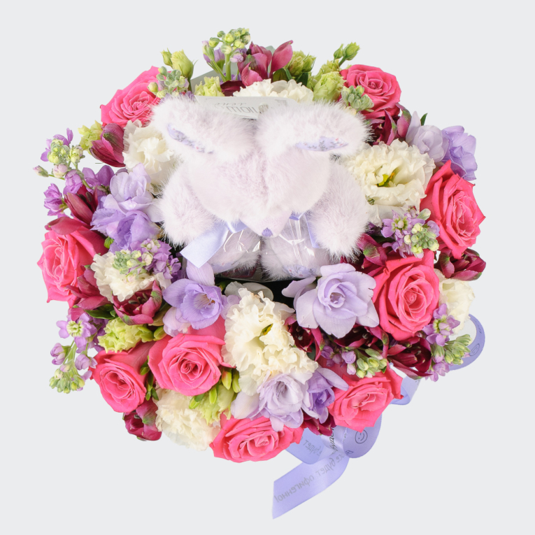 Букет в коробке День нежности