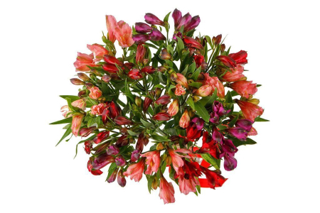 Букет из 15 альстромерий микс