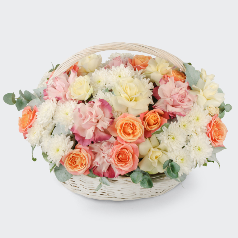 Букет в корзине Красота утра