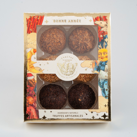 Набор шоколадных гранд трюфелей «Счастье» №1 (6 шт.) 