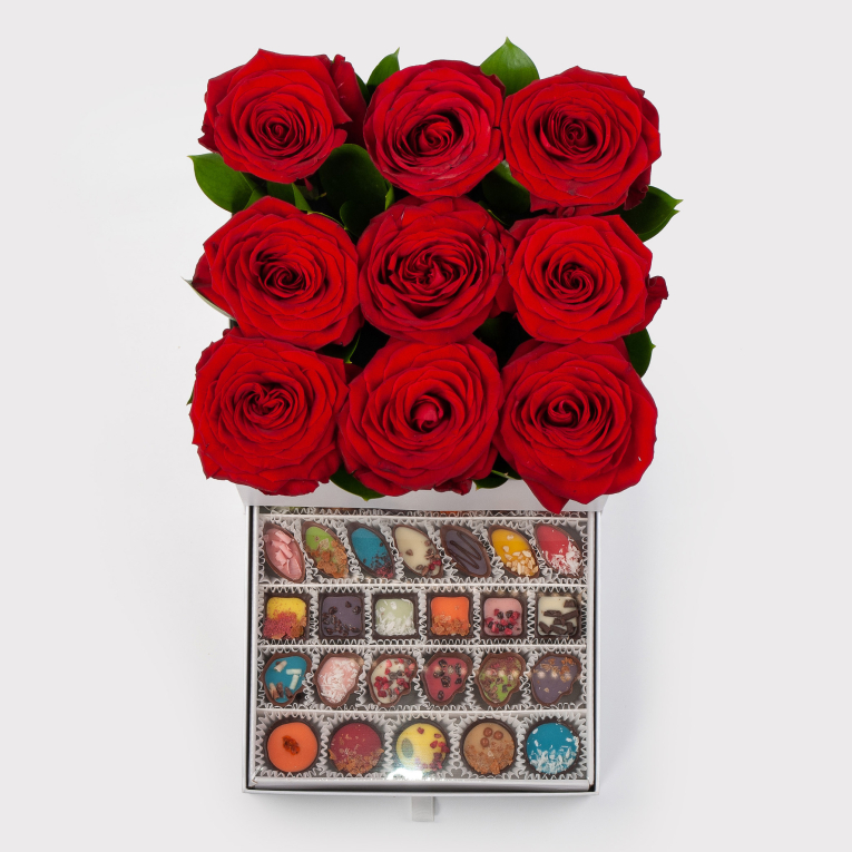 Букет в коробке Девятое небо