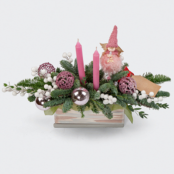 Композиция в кашпо Магия зимнего леса