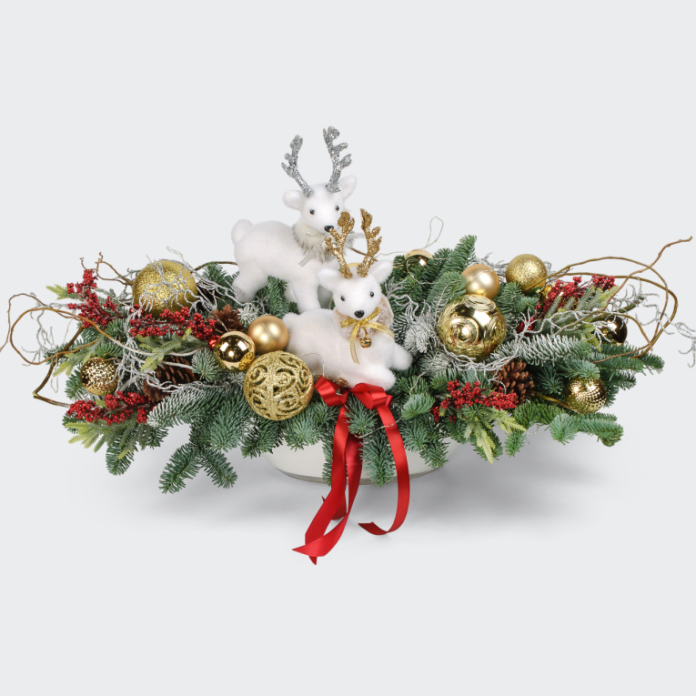 Композиция Заснеженный лес