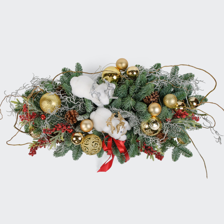 Композиция Заснеженный лес