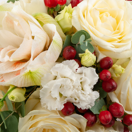 Букет в коробке Корзинка Красной Шапочки