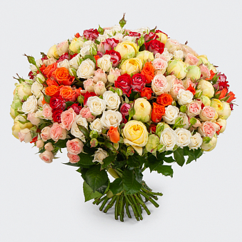 Букет из 51 розы Вспышка счастья
