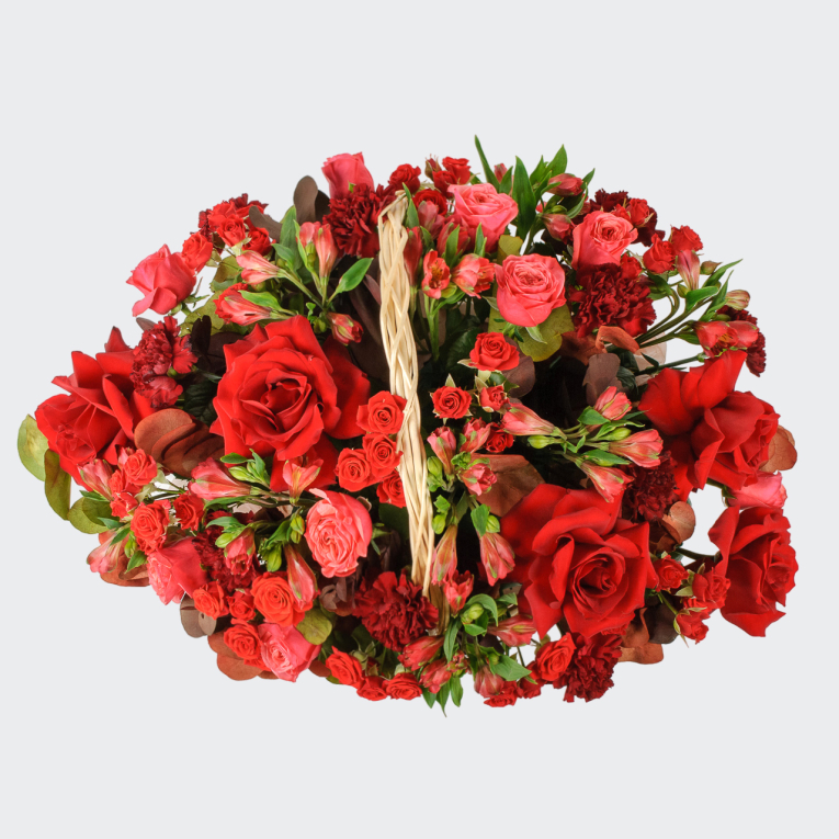 Букет в корзине Похищенное сердце