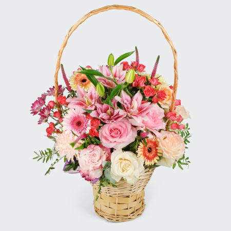 Букет в корзине Лето в разгаре