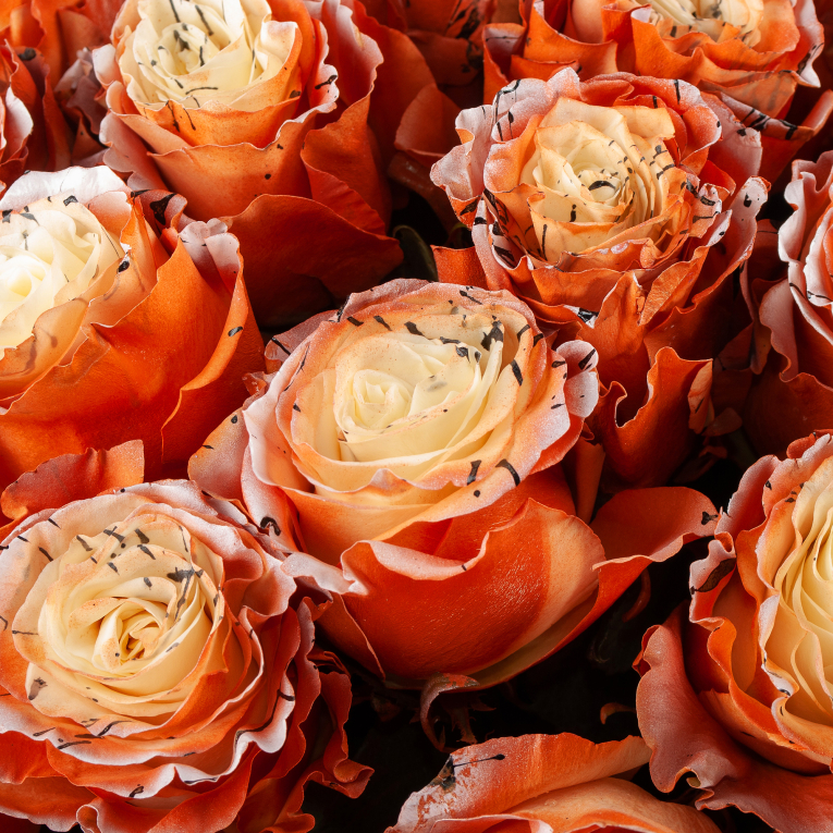 Букет 51 роза Золотые мгновения