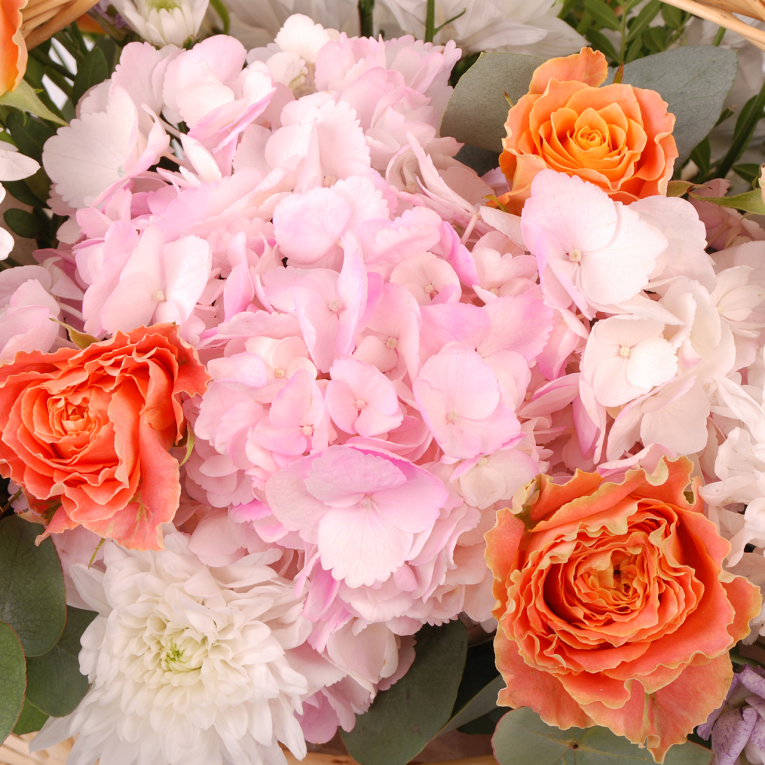 Букет в корзине Пена облаков