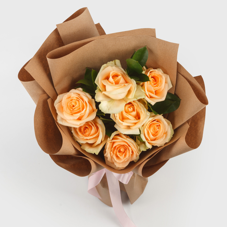 Букет роз Кремовая мечта