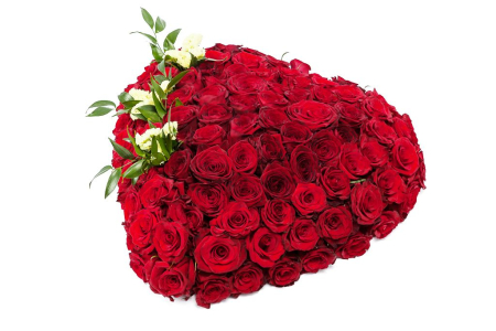 Букет Горячее сердце