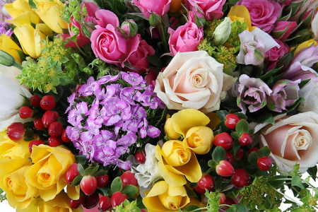 Букет Цветочная мозаика